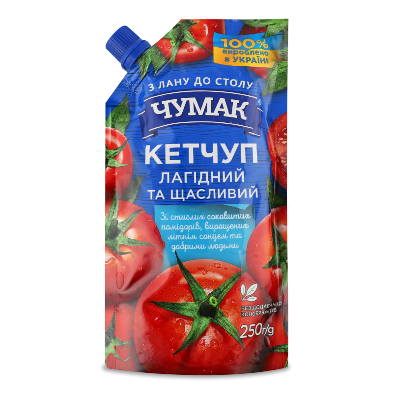 Кетчуп Лагідний 250г д/п Чумак