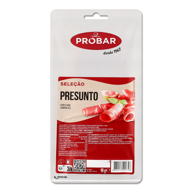 Шинка Хамон Presunto с/в нарізка 90г в/у Probar