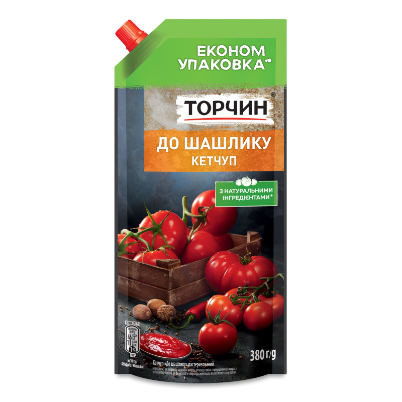 Кетчуп До шашлику 380г д/п Торчин