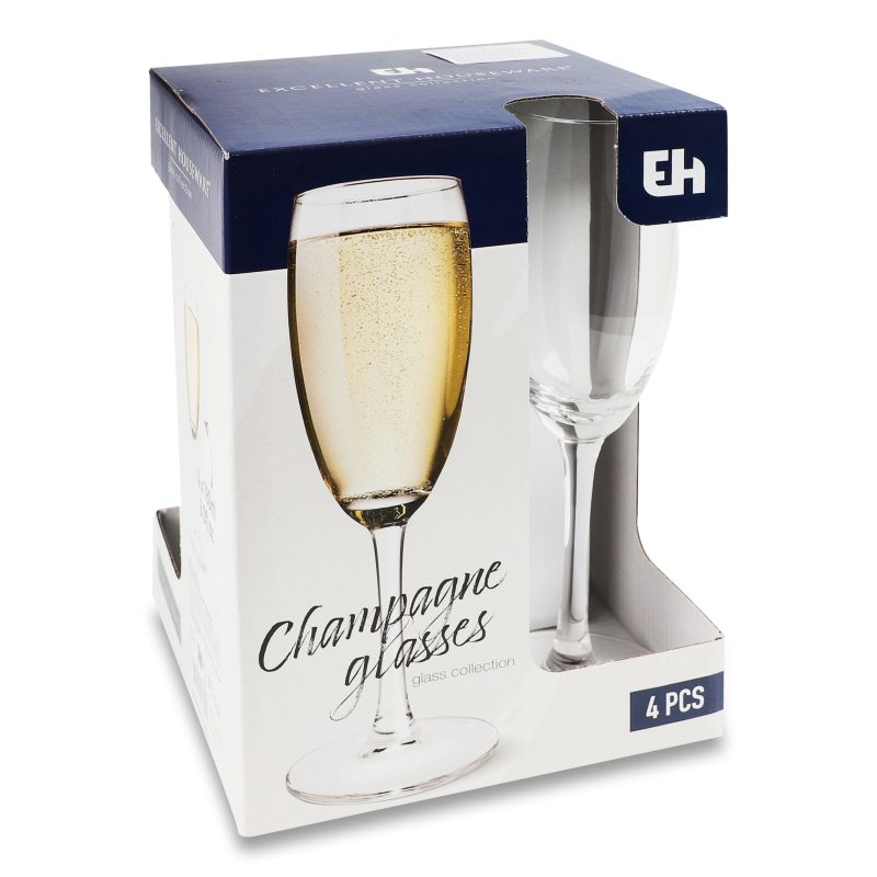 Келих д/шампанського 180мл 4шт CC7000300