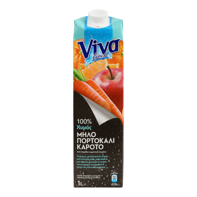 Сік Яблуко-апельсин-морква Viva Fresh т/п