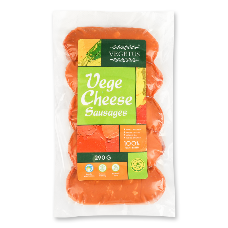 Продукт рослинний VegeCheese копчений 290г в/у Vegetus