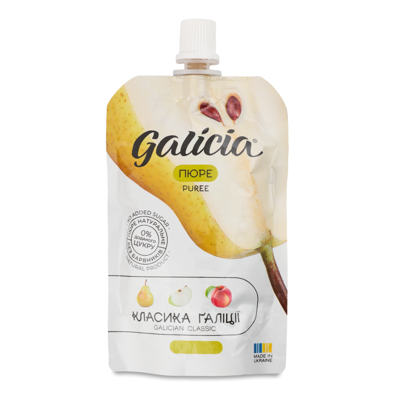 Пюре фруктове Класика Галіції 100г пауч Galicia