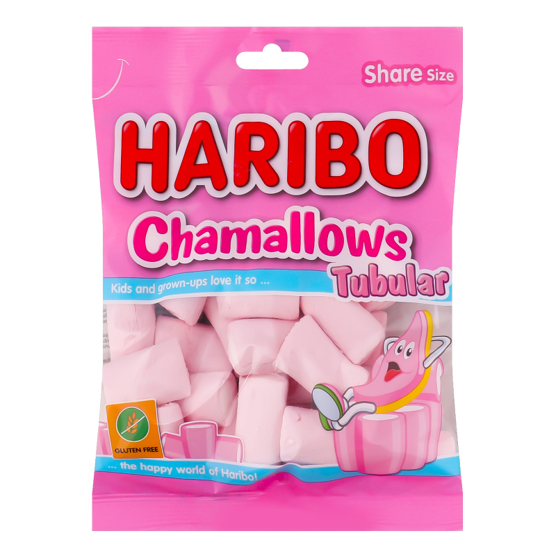 Маршмеллоу рожевий Tubular Haribo м/у