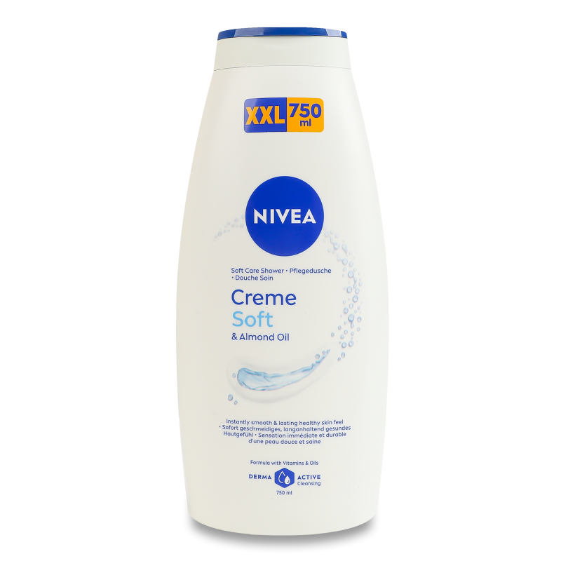 Гель-догляд д/душу Сreme soft 750мл Nivea