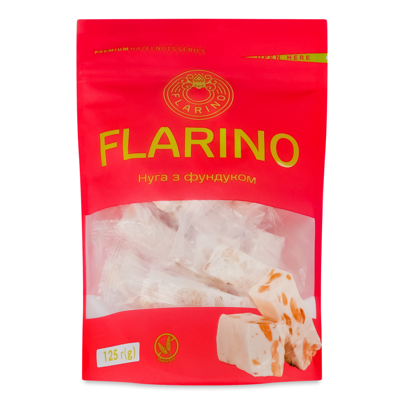 Нуга з фундуком 125г д/п Flarino