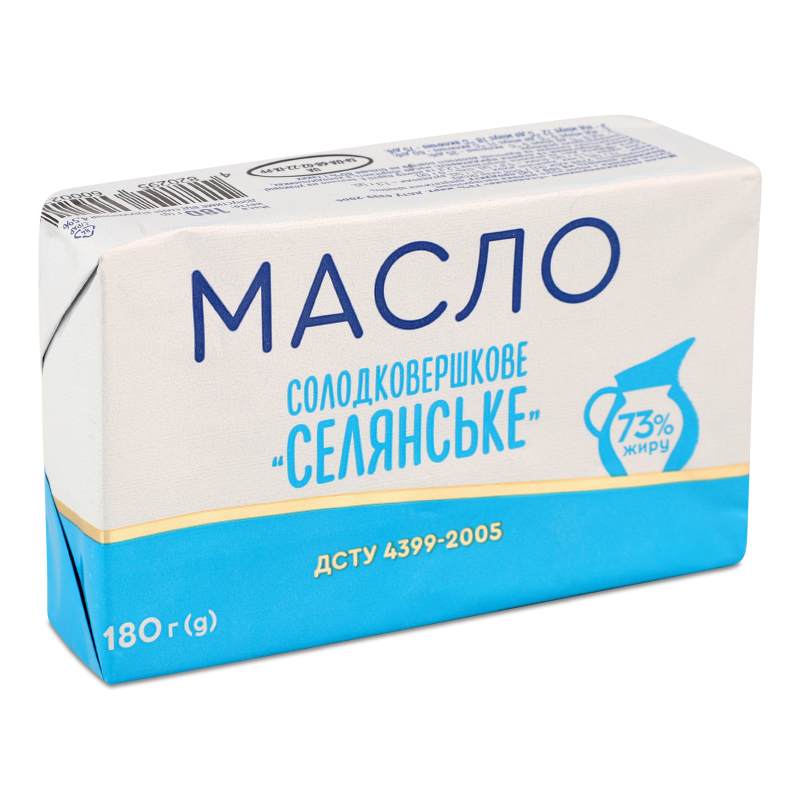 Масло Селянське солодковершкове 73% 180г Альдіс Д