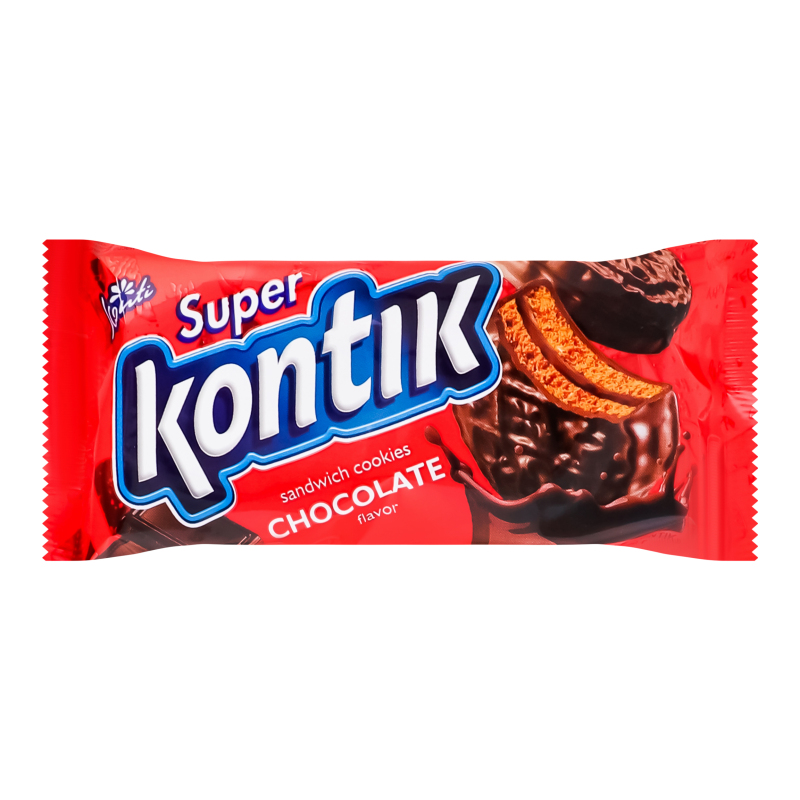 Печенье-сэндвич шоколадный вкус Super Kontik Konti м/у 90г Konti ...