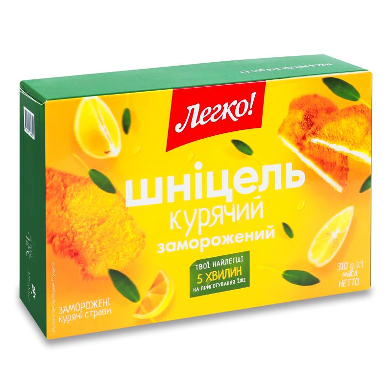 Шніцель курячий заморожений 310г Легко