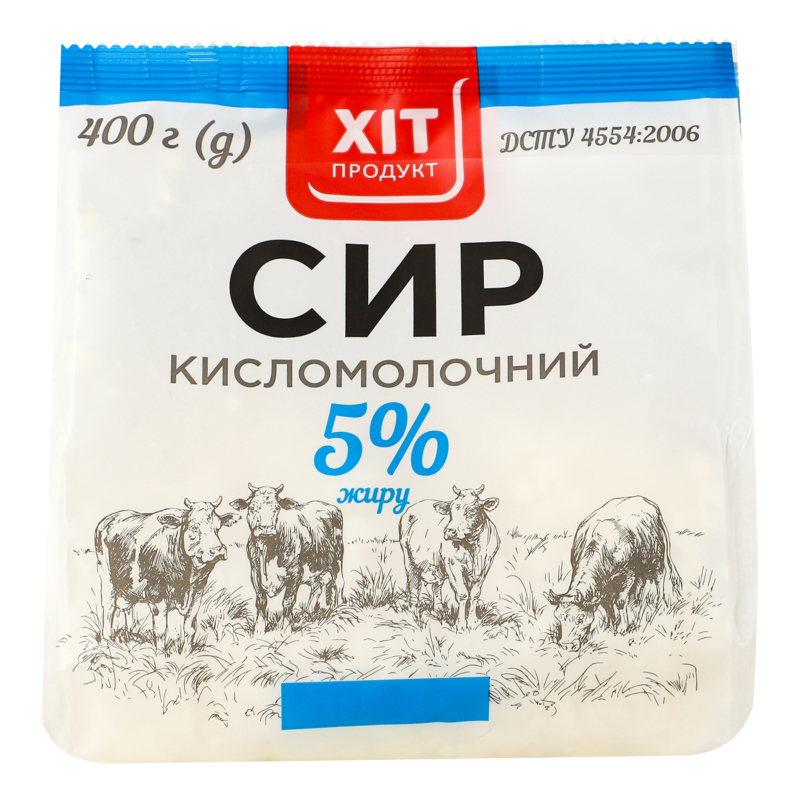 Сир кисломолочний 5% Хіт продукт м/у