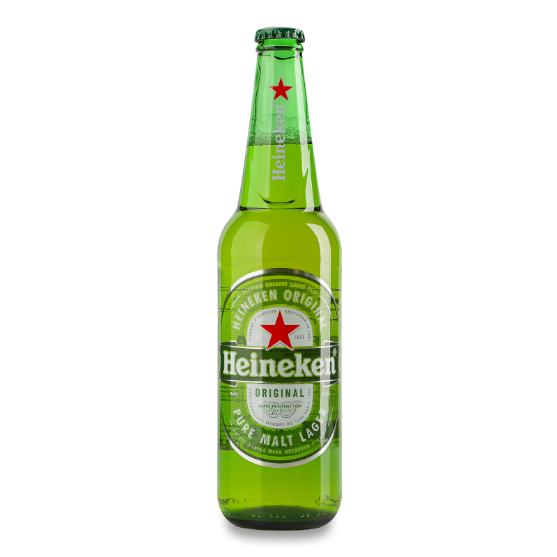 Пиво світле 5% 0,5л скло Heineken