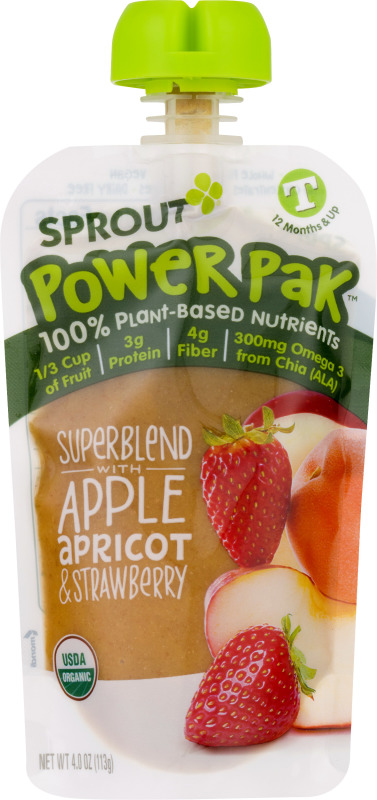Sprout Organic Toddler Puree Raspberry Superfruit Sprout(818512014039 ...