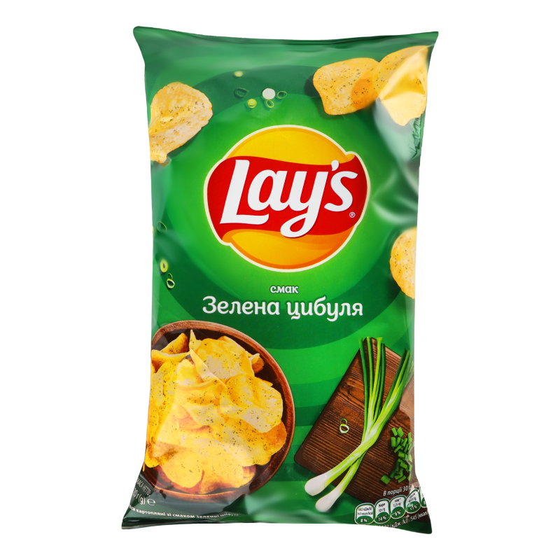 Чипсы картофельные Зеленый лук Lay's м/у 120г Lays(4823063125499 ...
