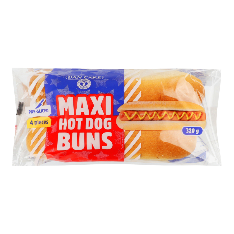 Булочка Maxi hot dog Dan Cake м/у 4х