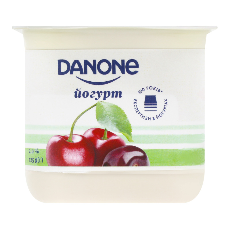 Йогурт 2% Вишня-черешня Danone ст