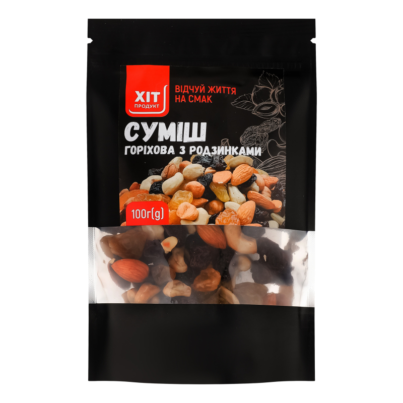 Суміш горіхова з родзинками Хіт продукт д/п