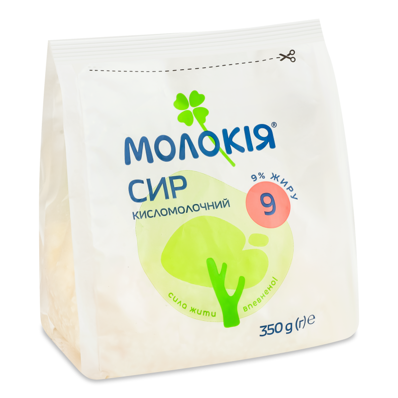 Сир кисломолочний 9% 350г Молокія