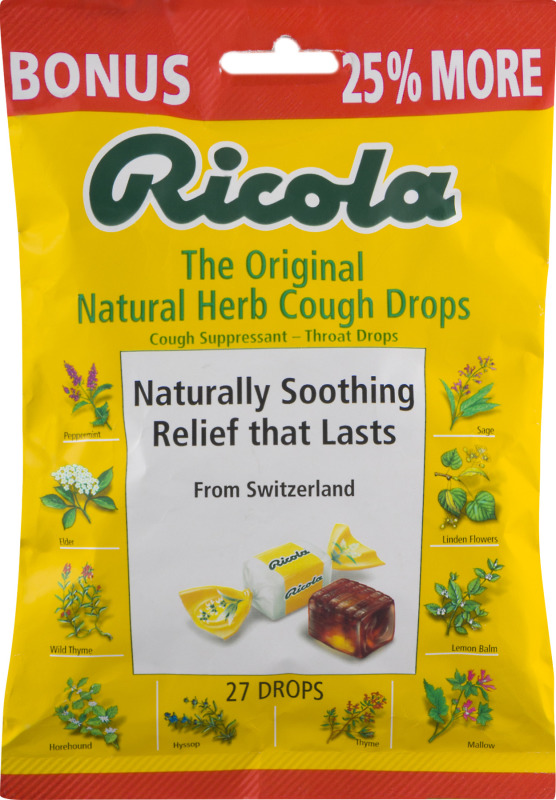 Ricola Natural Herb Cough Drops Original 27 CT Ricola(36602301016