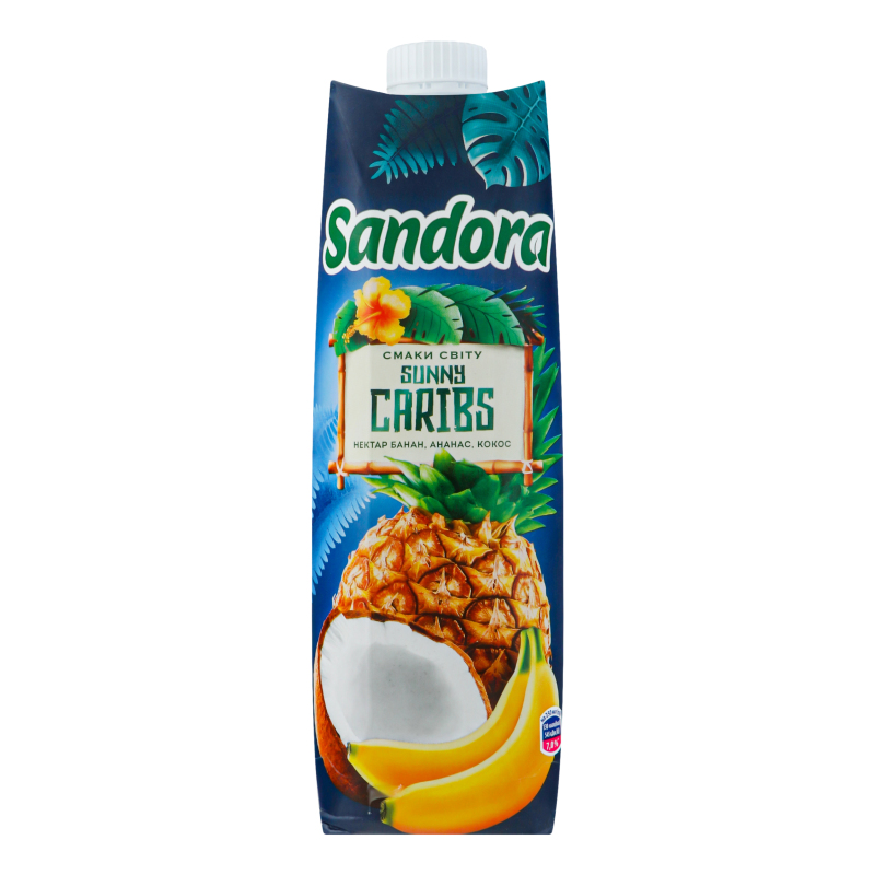 Нектар Банан-ананас-кокос Sunny Caribs Sandora т/п