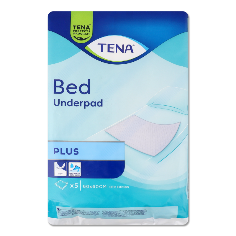 Пелюшки Бед плюс поглинаючі 60*60см 5шт Тена
