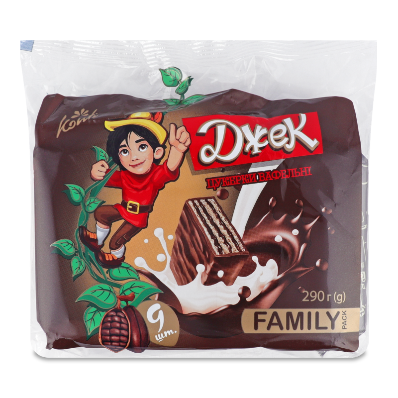 Цукерки Джек Шоколадні історії 290г Конті