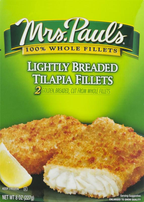 Mrs. Paul's Lightly Breaded Tilapia Fillets 2 CT Mrs. Paul's