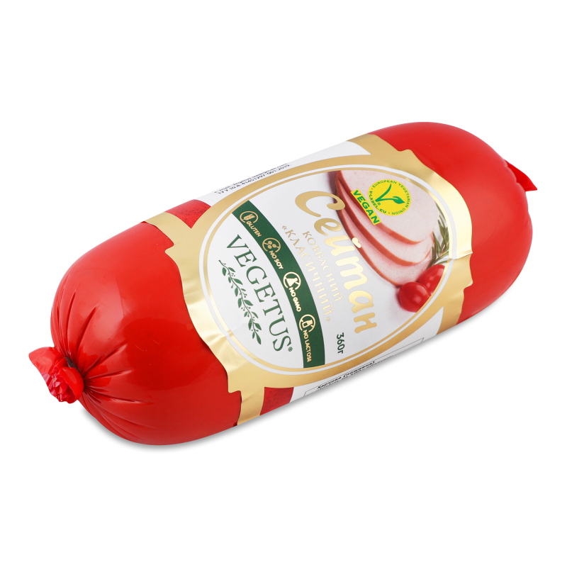 Сейтан ковбасний Класичний п/а 360г Vegetus