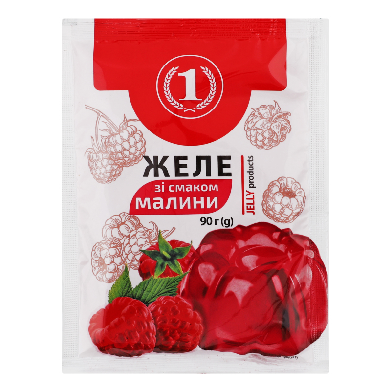 Желе зі смаком малини ТМ "1" м/у