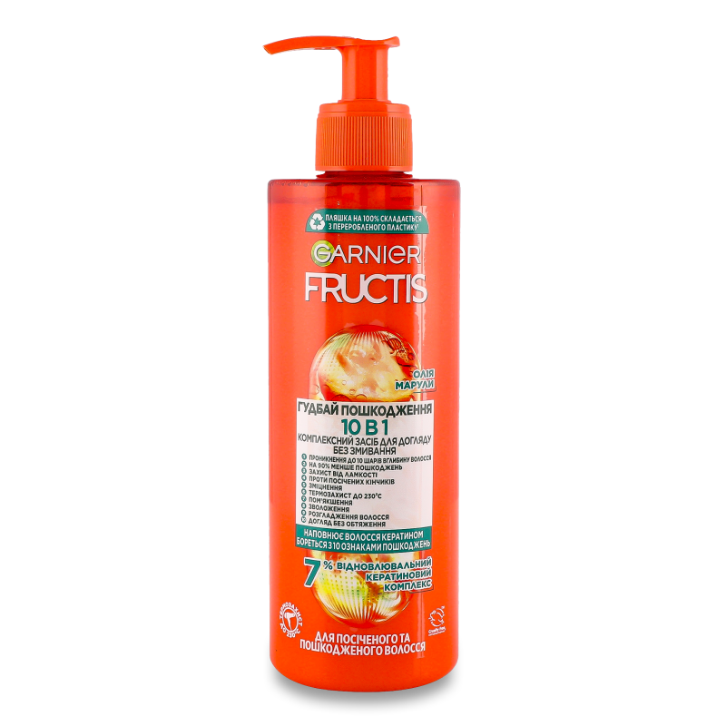Засіб д/волосся Фруктіс Гудбай посічені кінчики 10в1 400мл з дозатором Гарньє