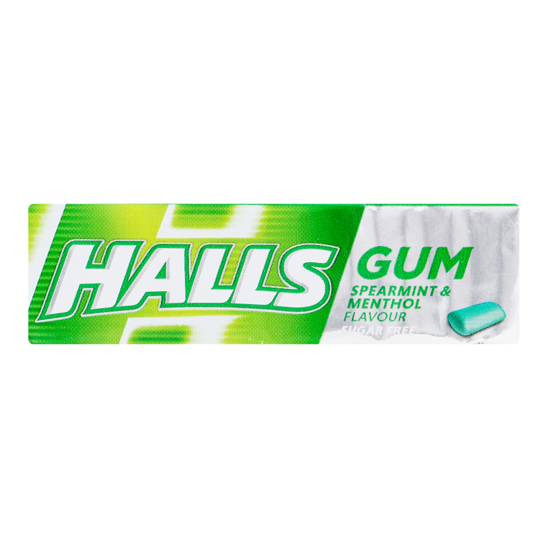 Гумка жувальна без цукру зі смаком м'яти та ментолу Halls м/у