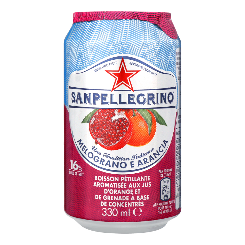 Напій безалкогольний газований Melograno e Arancia Sanpellegrino з/б