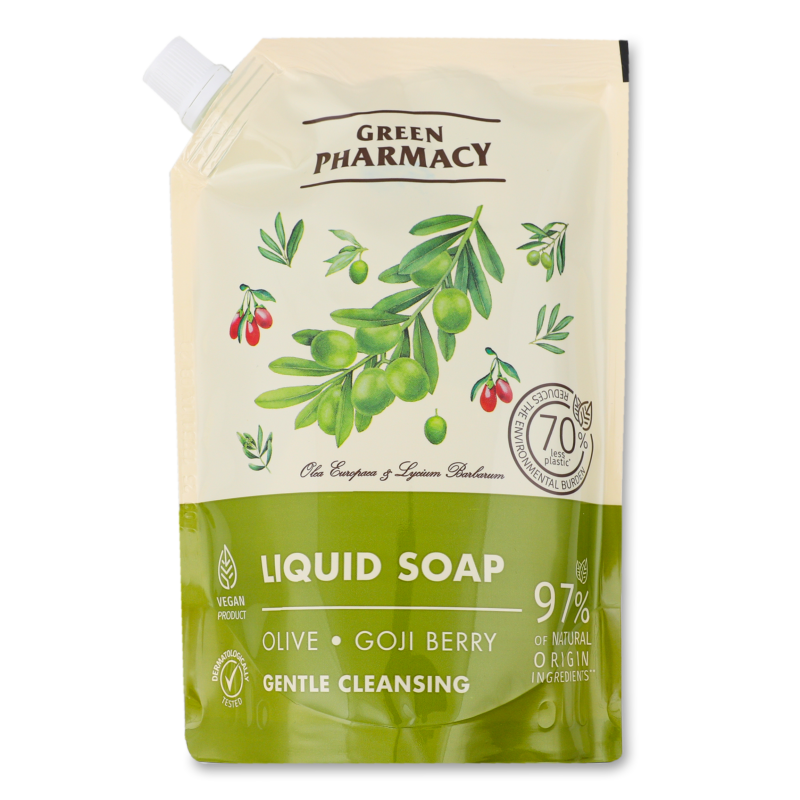 Крем-мило рідке Оливка та годжі 460мл д/п Зелена аптека