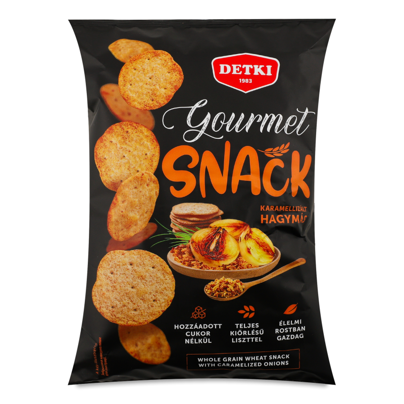 Снек Gourmet з карамелізованою цибулею 100г Detki