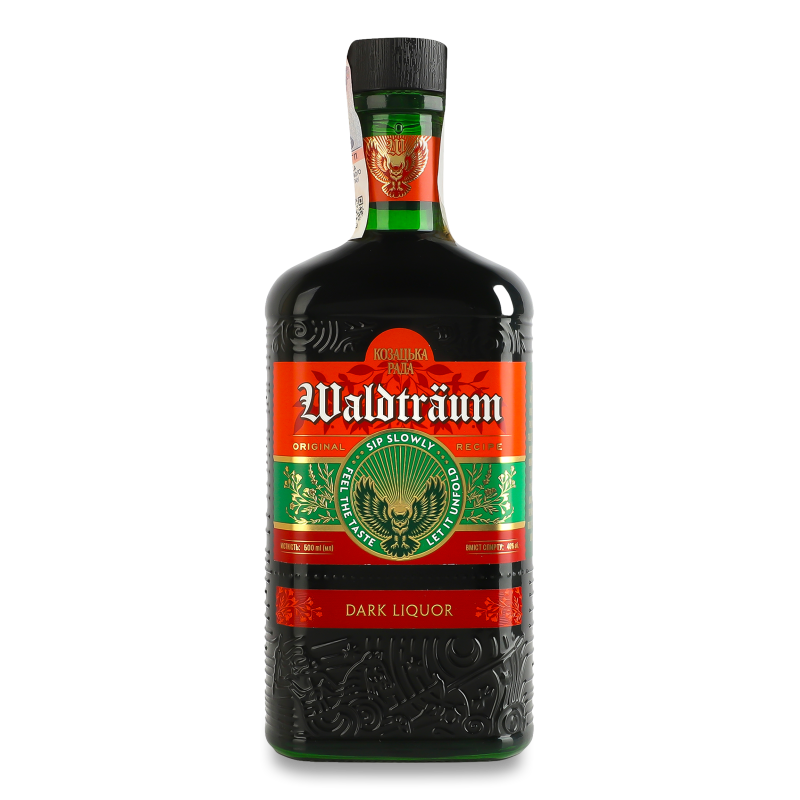 Лікер Waldtraum темний 40% 0,5л Козацька Рада