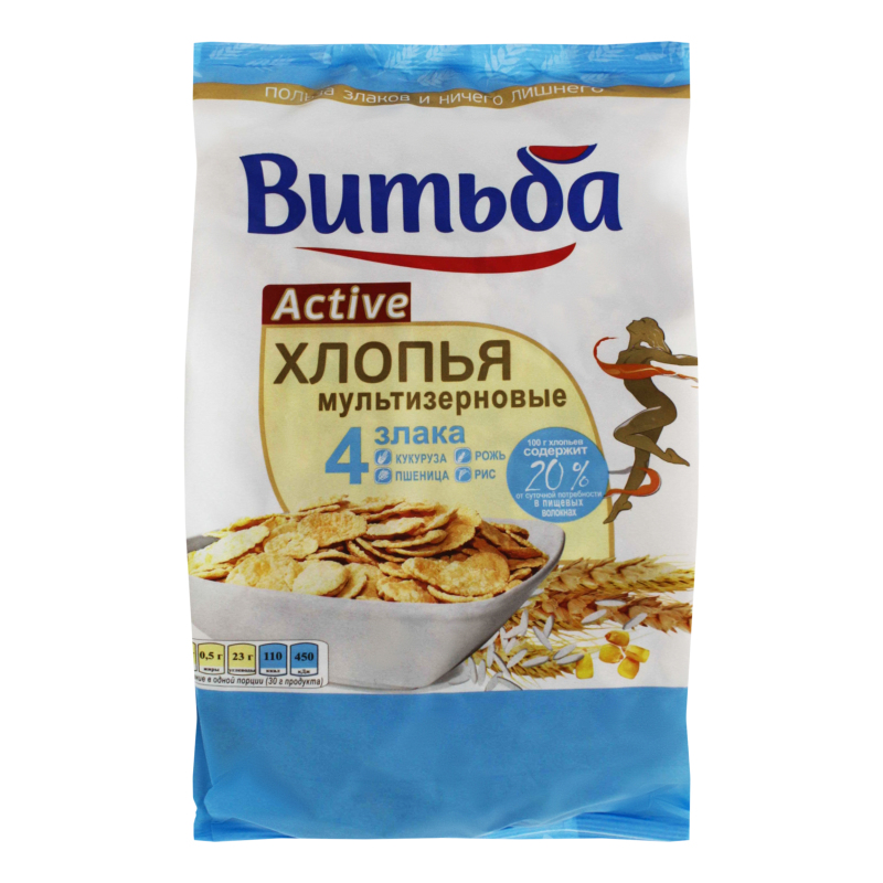 Пластівці мультизернові 4 злаки Active Витьба м/у