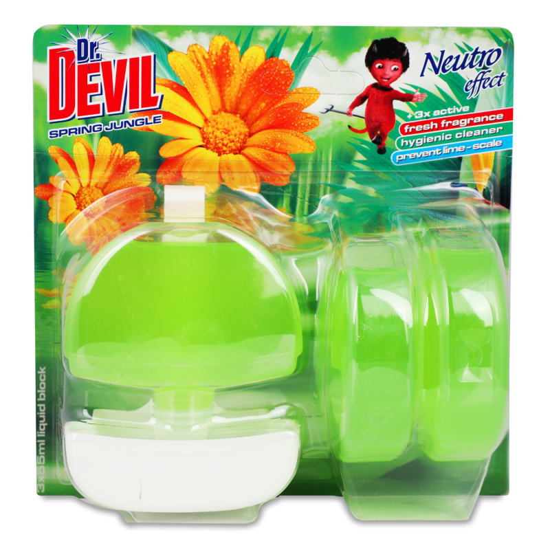 Засіб д/чищення унітазу Спрінг Джангл 3*55мл Др.Девіл