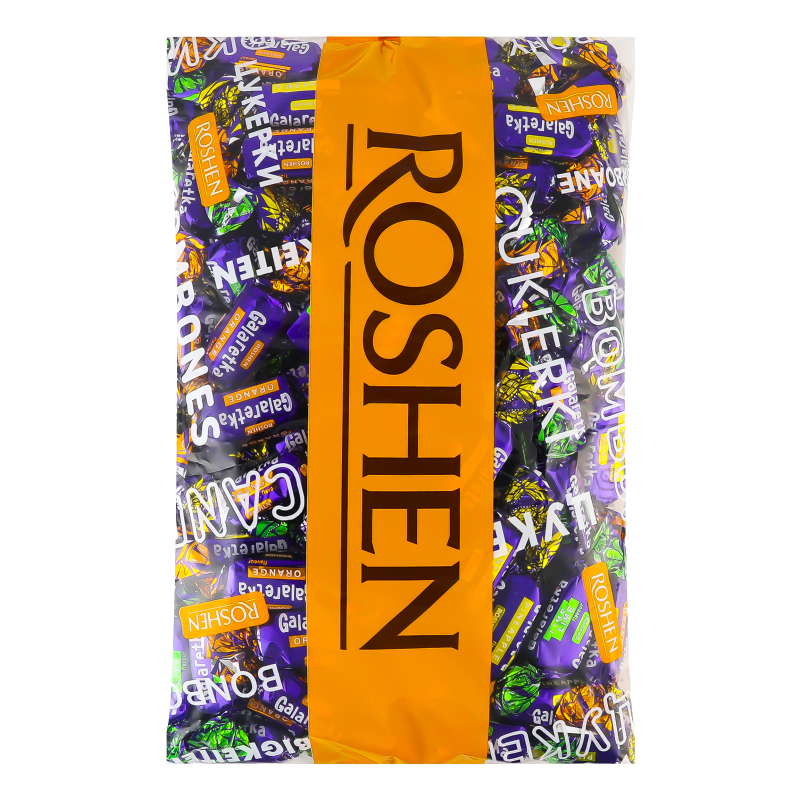 Цукерки глазуровані з желейним корпусом Galaretka Roshen м/у