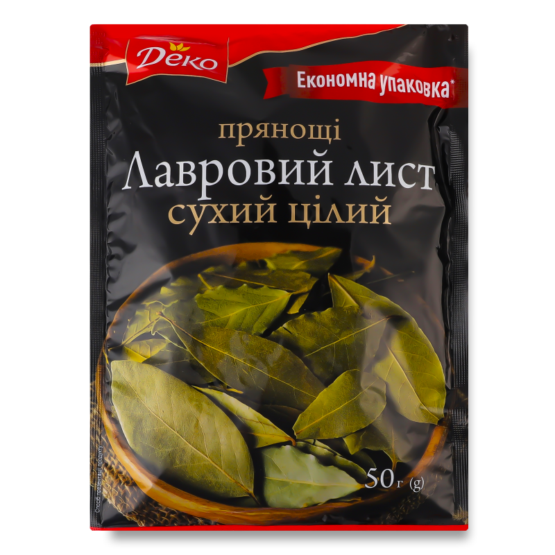 Лист лавровий 50г Деко