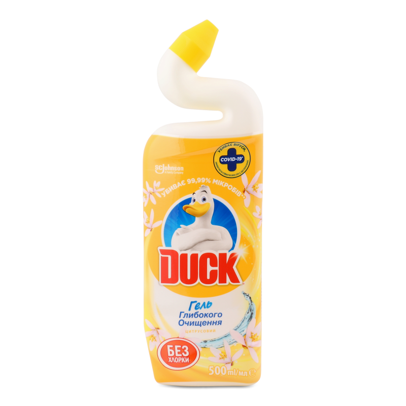 Засіб д/чищення унітазів Активний Цитрусовий 500мл Duck