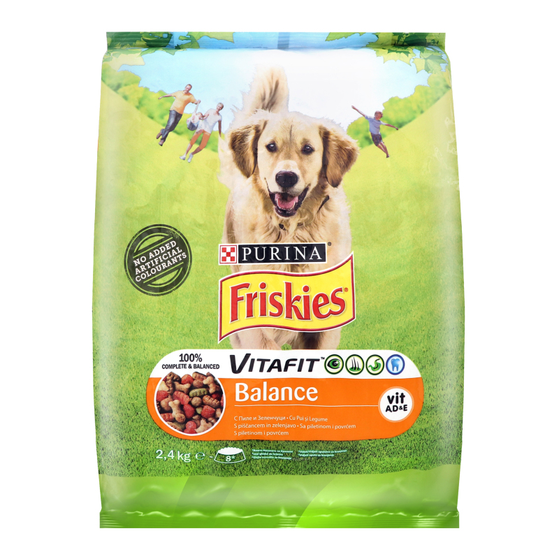 Корм сухой для собак с курицей и овощами Balance Friskies м/у 2.4кг ...