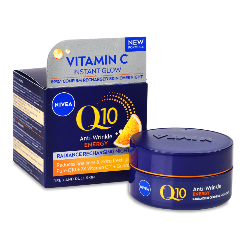 Крем д/обличчя Q10 Energy Відновлення сяйва нічний 50мл Nivea