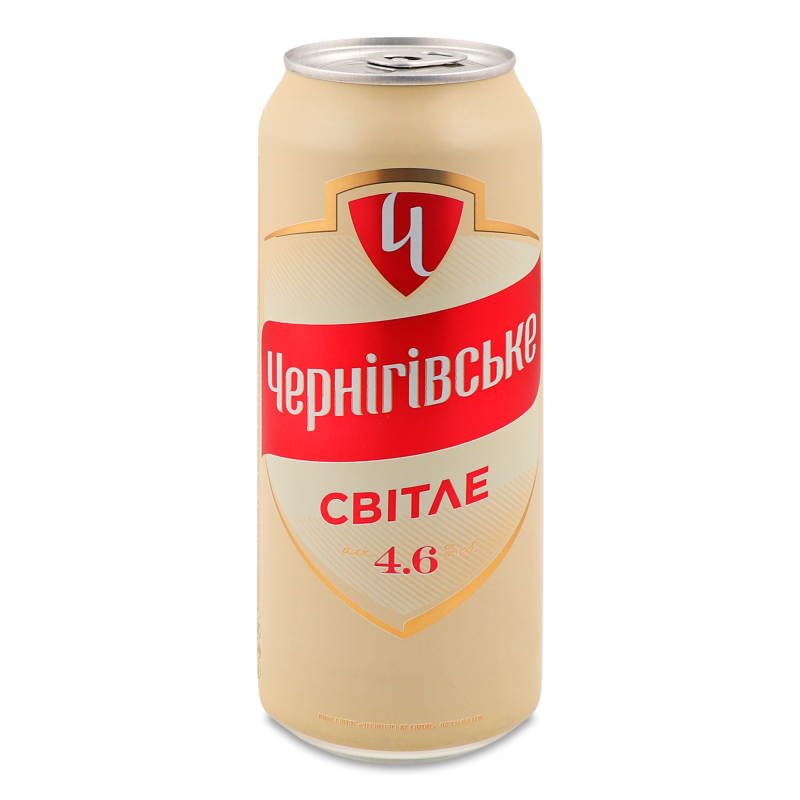 Пиво світле 4,6% 0,5л ж/б Чернігівське