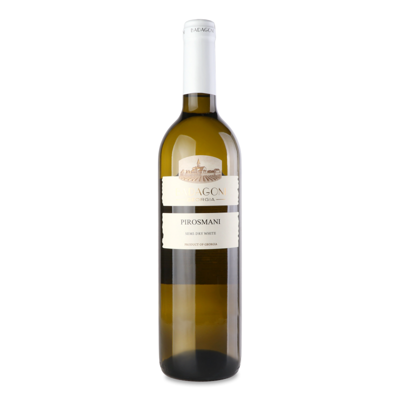 Вино Піросмані біле н/сухе 11% 0,75л Бадагоні