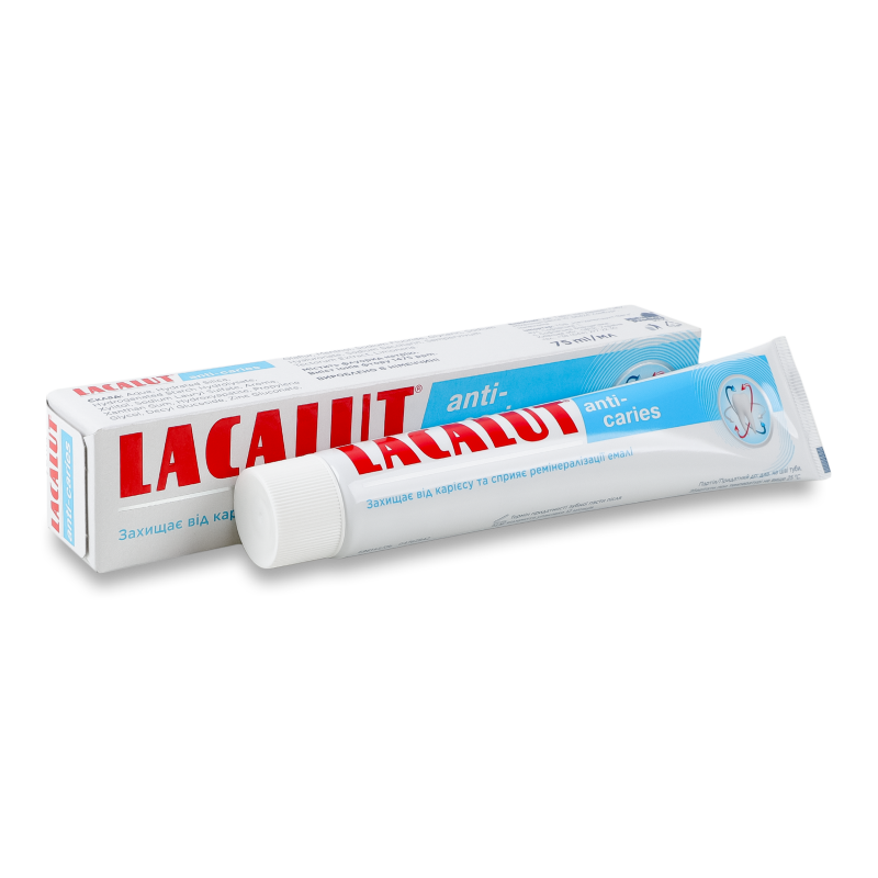 Паста зубна Anti-caries 75мл Lacalut
