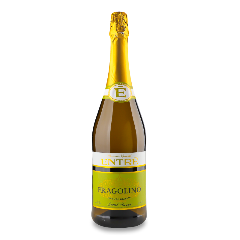Напій винний ігристий Fragolino Salute Bianco білий н/солодкий 6-6,9% 0,75л Entre