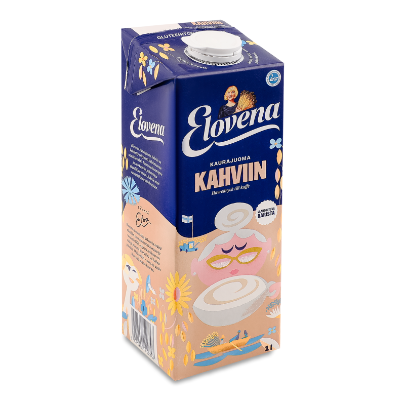 Молоко вівсяне до кави 1л т/п Еловена