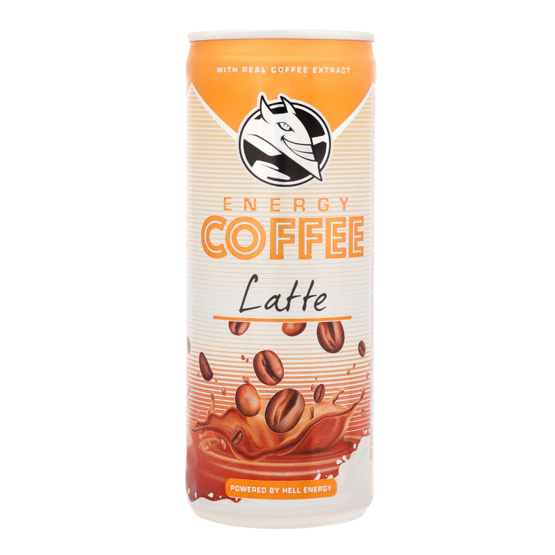 Кофе холодный с молоком Latte Hell Energy Drink ж/б 250мл Hell Energy