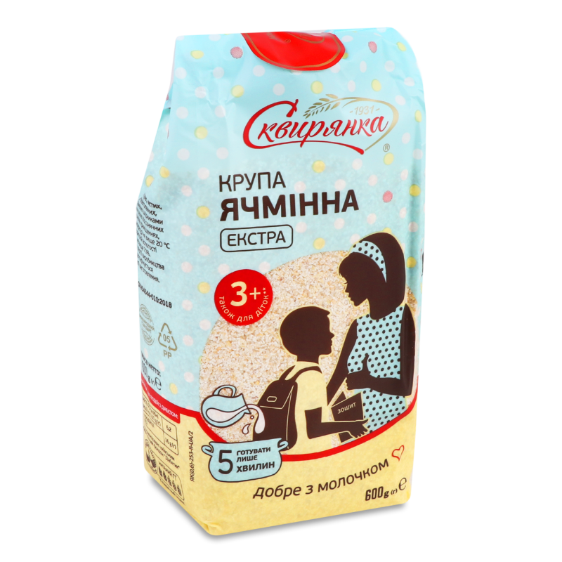 Крупа ячмінна Екстра 600г Сквирянка