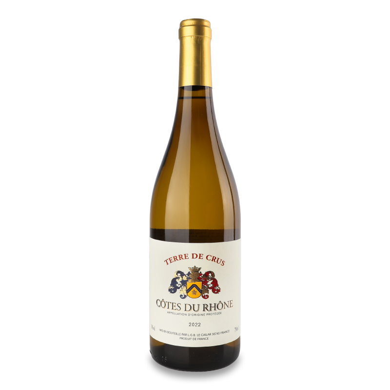 Вино Cotes du Rhone біле сухе 13% 0,75л Terre de Crus