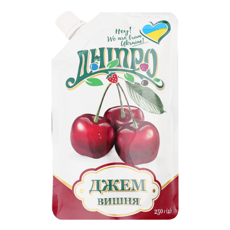Джем плодово-ягідний вишневий стерилізований Дніпро в/c д/п